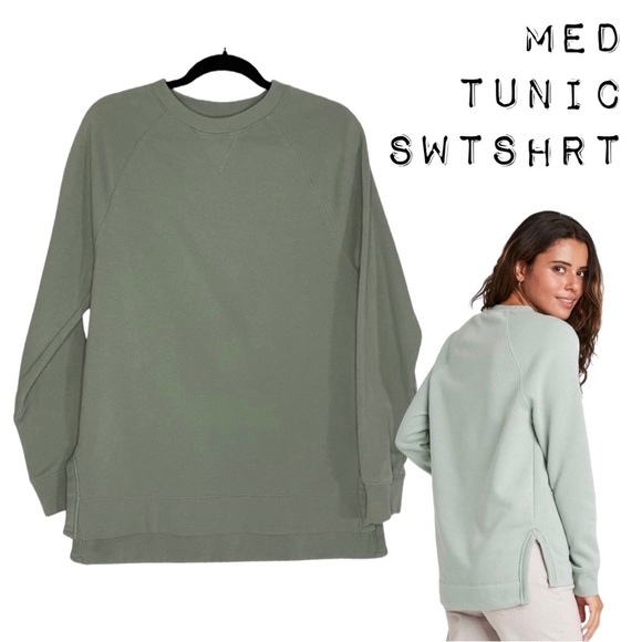Universal Thread Tops - Universal Threads | Womens Med Longer Length Fleece Tunic Sage